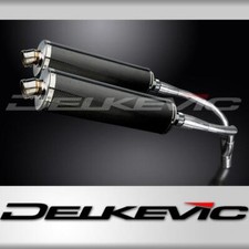 KIT SCARICO SILENZIATORE HONDA CB900F HORNET 01-09 HI LEV 450mm OVALE CARBONIO BSAU