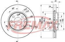 Brake Disc OPEL COMBO Tour 1.4