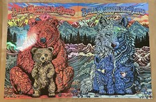 Set poster 2024 Dave Matthews Band DMB Slater Bioworkz violinista verde FOIL AP