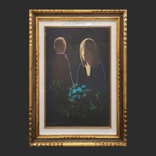 opera di eliano fantuzzi, olio su tela