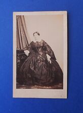 Foto epoca antica CDV Alphonse Bernoud Napoli Firenze Donna elegante