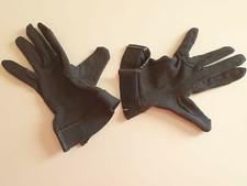 Guanti per equitazione in cotone con grip, color nero, nuovi (uniti) tg. L