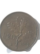 1 moneta da 20 Lire 1957 - 1