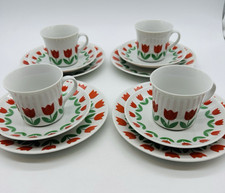 Set 4 piattini tazza da tè