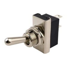 Interruttore a scatto in metallo per auto cromato 25 amp resistente 12 V