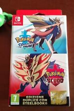 POKEMON EDIZIONE DUPLICE SPADA e SCUDO NINTENDO SWITCH + STEELBOOK ORO PAL ITA 