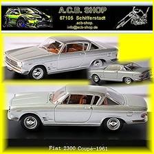 Fiat 2300 Coupè 1961-64 Argento Silver Metallizzato 1:43