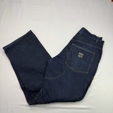 Jeans da lavoro Guess originali autentici indaco denim del 1981 taglia 30X31 moto