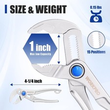 WORKPRO Mini Pinza per Pompa