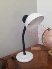 LAMPADA DA SCRIVANIA VINTAGE METALLO BIANCA 