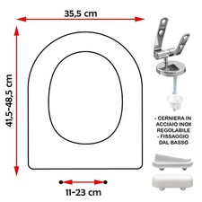 Sedile copriwater compatibile - sedile,