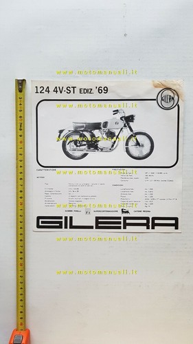 Gilera 124 1969 - gilera, depliant