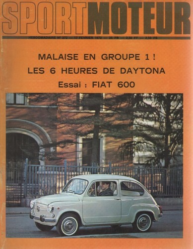 Sport moteur 272 1972 essai - 272,
