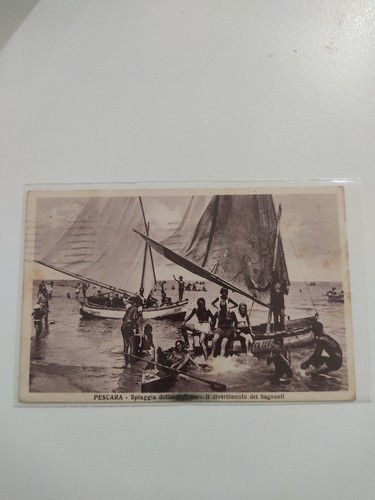 Rara cartolina pescara - rara, 1935