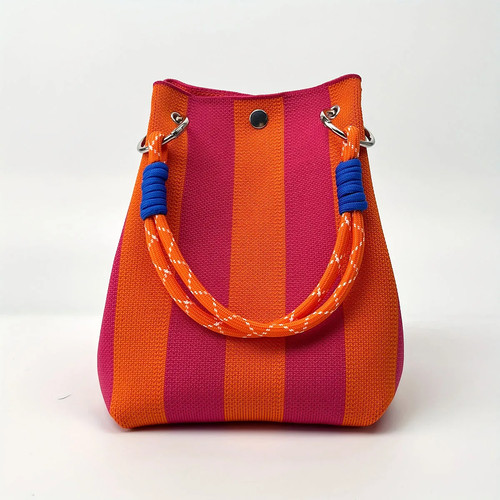 Borsa secchiello lavorata - borsa,