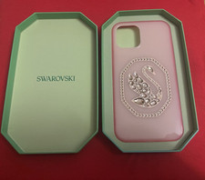 Custodia telefono SWAROVSKI rosa cristallo cigno iPhone 12 Pro Max