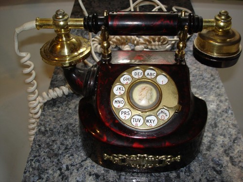 Telefono vintage antico ornato - vintage/antico,