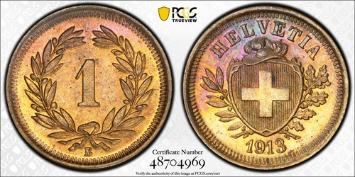 1913 pcgs ms65rb rosso e - pcgs,
