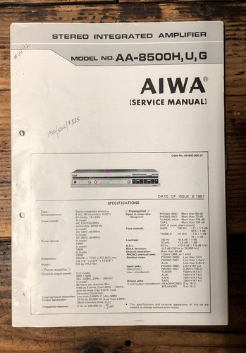 Aiwa 8500 u - h, g
