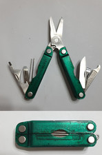 🔥 Portachiavi multiutensile Leatherman Micra usato in policarbonato verde usato in pensione