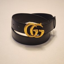 Cintura Gucci GG fibbia nera 414516 AP00T 90/36 480199 (fori aggiuntivi aggiunti) *leggi*