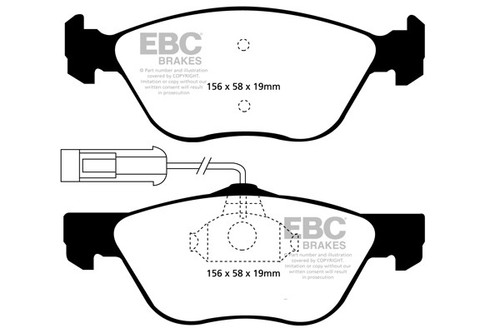 Ebc greenstuff front brake - front,