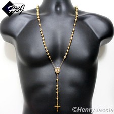 Collana rosario croce perle