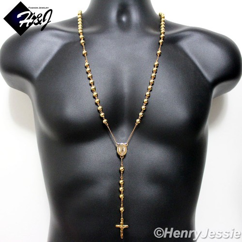 Collana rosario croce - , perle