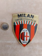 MILAN CAMPIONE D'ITALIA 1967/68  scudetto adesivo fuori raccolta anni '60 (4762)