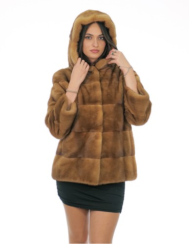 Giacca pelliccia visone - , gold