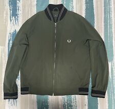 GIACCA BOMBER FRED PERRY MEZZA STAGIONE  VERDONE  ORIGINAL