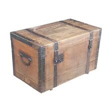 ANTICO BAULE LEGNO TAVOLINO CAFFÈ SALOTTO ANTICA CASSA LEGNO CASSAPANCA FORZIERE