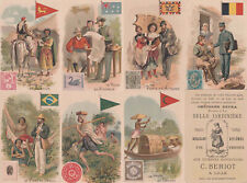 Lot de 22 Chromos A la Belle Jardiniere - C. Beriot  La poste dans le monde