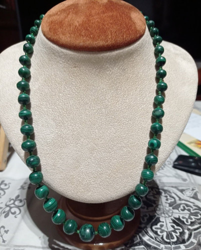 Collana malachite vintage anni - vintage,