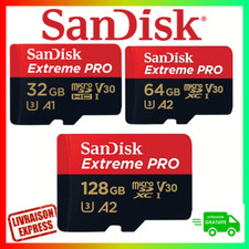 MICRO Sd card carte sd sandisk 32 64 128 SPEED EXTREME PRO ULTRA SAMSUNG