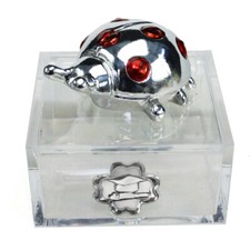 34466 Bomboniere Scatolina Coccinella Quadrifoglio Laurea Tocco Confettata