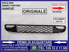 GRIGLIA CALANDRA PARAURTI ANTERIORE ORIGINALE SMART FORTWO FOR TWO 451