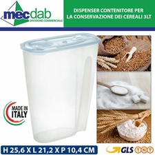 Dispenser Contenitore in Plastica 3l per Conservazione di Alimenti Tontarelli