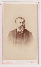 CDV Krier à Metz -Portrait d'un homme à identifier- Vintage albumen print c.1872