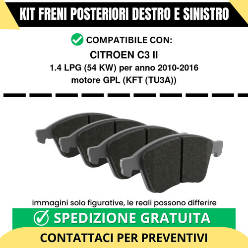 Pastiglie freno posteriori - freno,