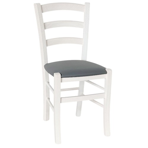 Sedia legno venezia bianco con