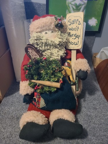 Babbo natale vintage seduto - babbo,