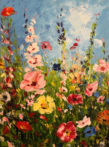 Quadro dipinto olio paesaggio - quadro,