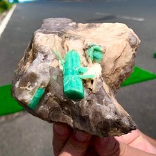 2,01 libbre gemma smeraldo rara naturale cristallo esemplare minerale/Cina