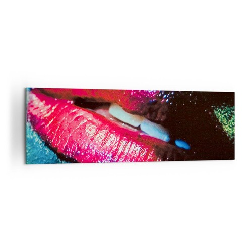 Quadro tela 160x50cm labbra - quadro,