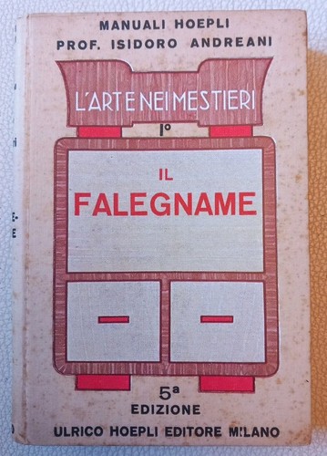 Libro falegname 1935 - falegname.,