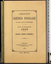 ALMANACCO IGENICO POPOLARE. PAOLO MANTEGAZZA. GAETANO BRIGOLA.
