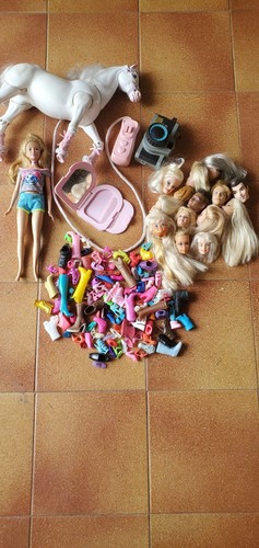 Lotto teste barbie - lotto, barbie,cavallo