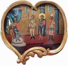 Icona Russa  - Cristo davanti a Pilato  