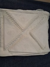 Tovaglia antica ricamata a